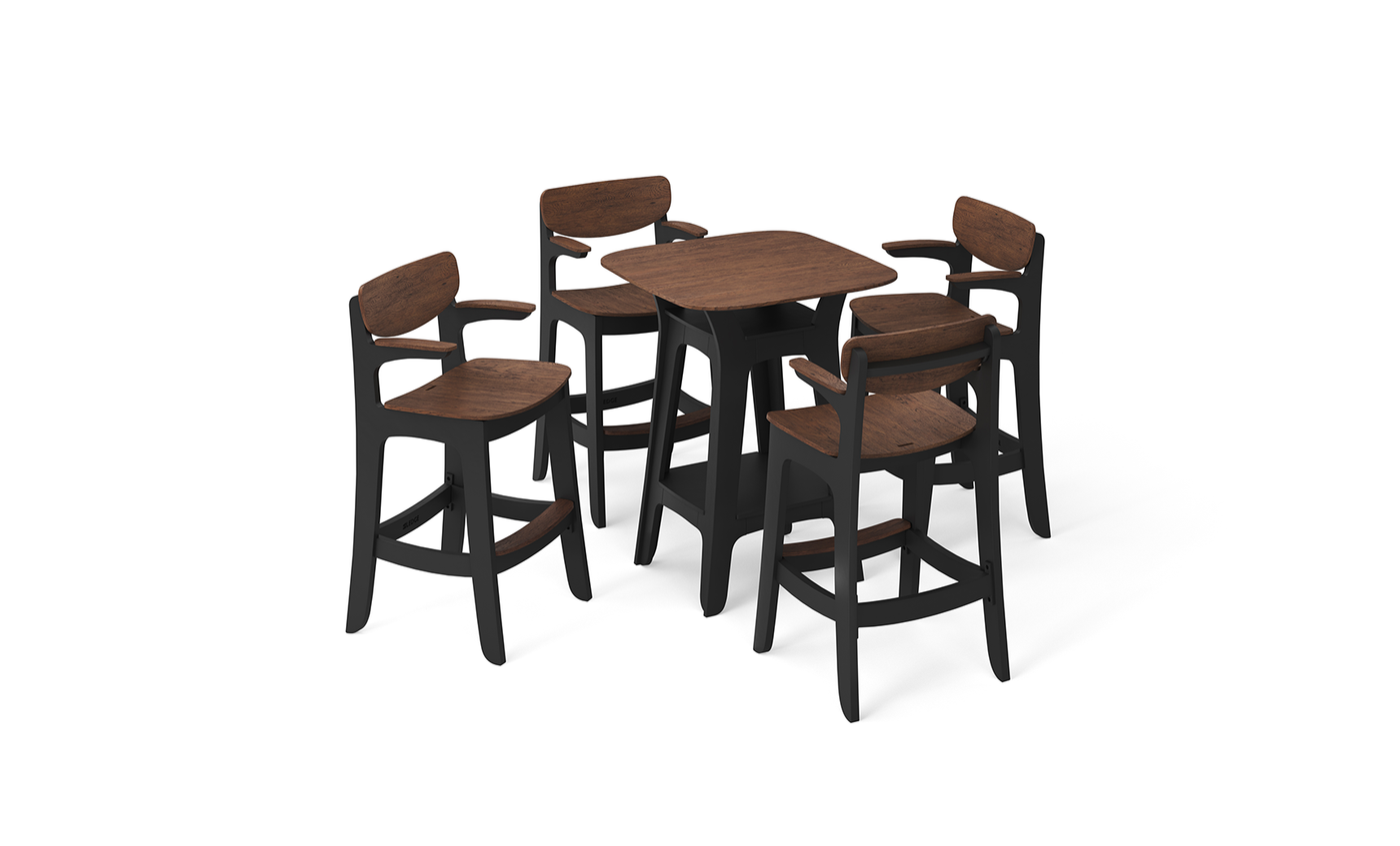 Ledge Haven Hightop 5pc Bistro Dining Set