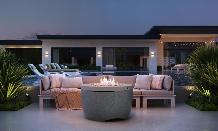 Ledge Halo Firepit Set