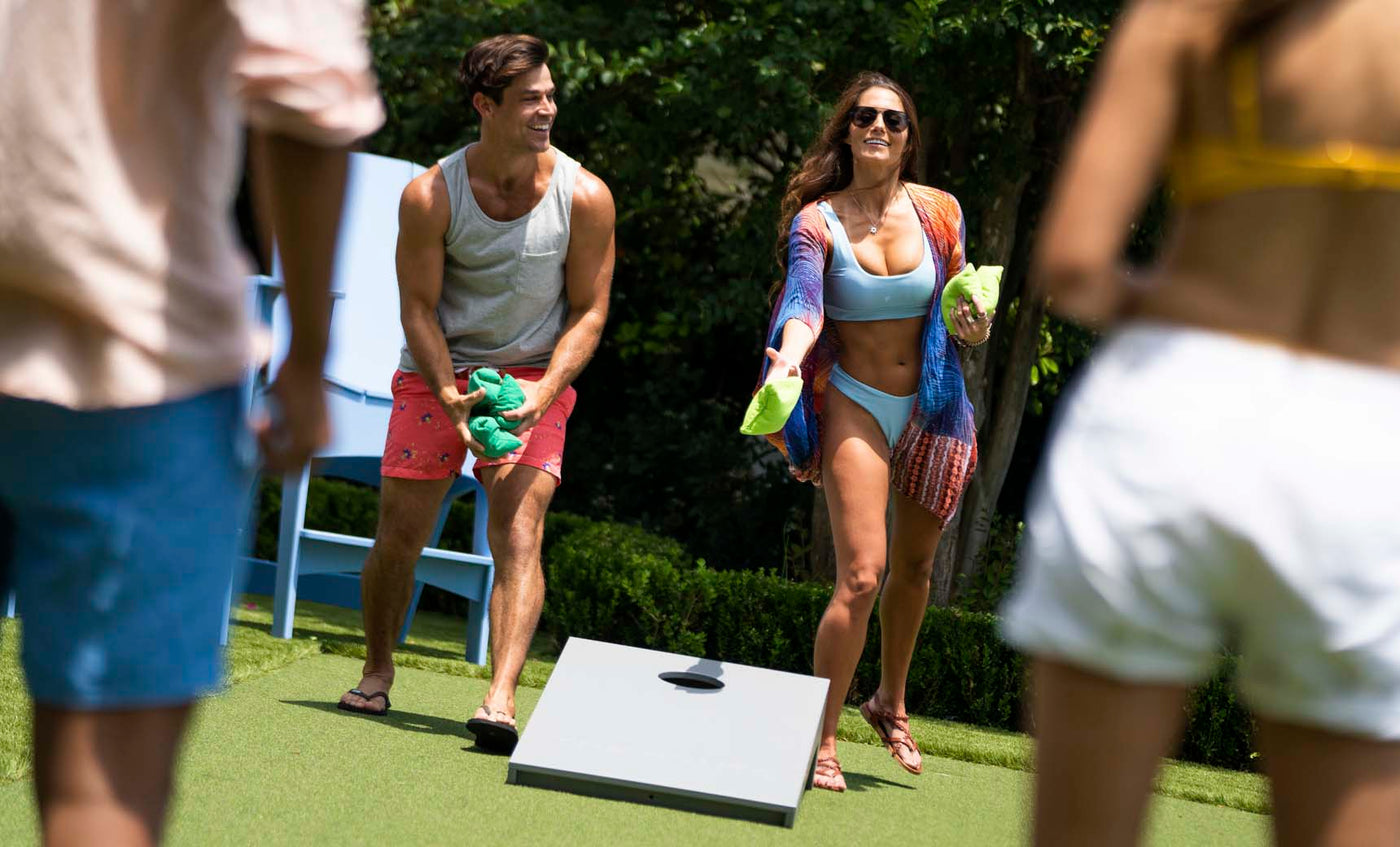 Ledge Hoopstr Basketball and Cornhole Game Set