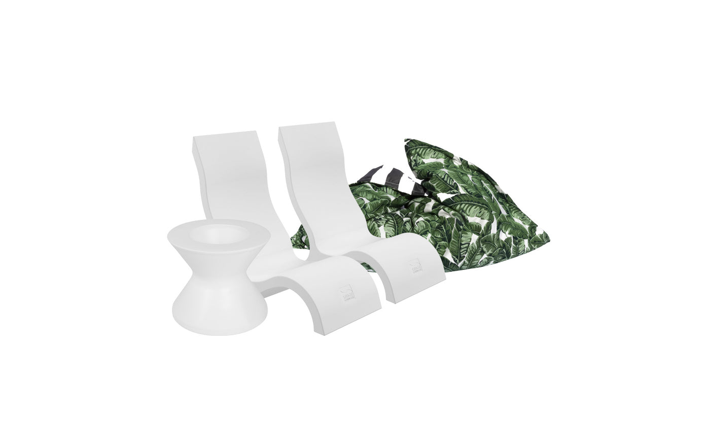 Ledge Luxe In Pool Seating and Laze Bundle - Highback