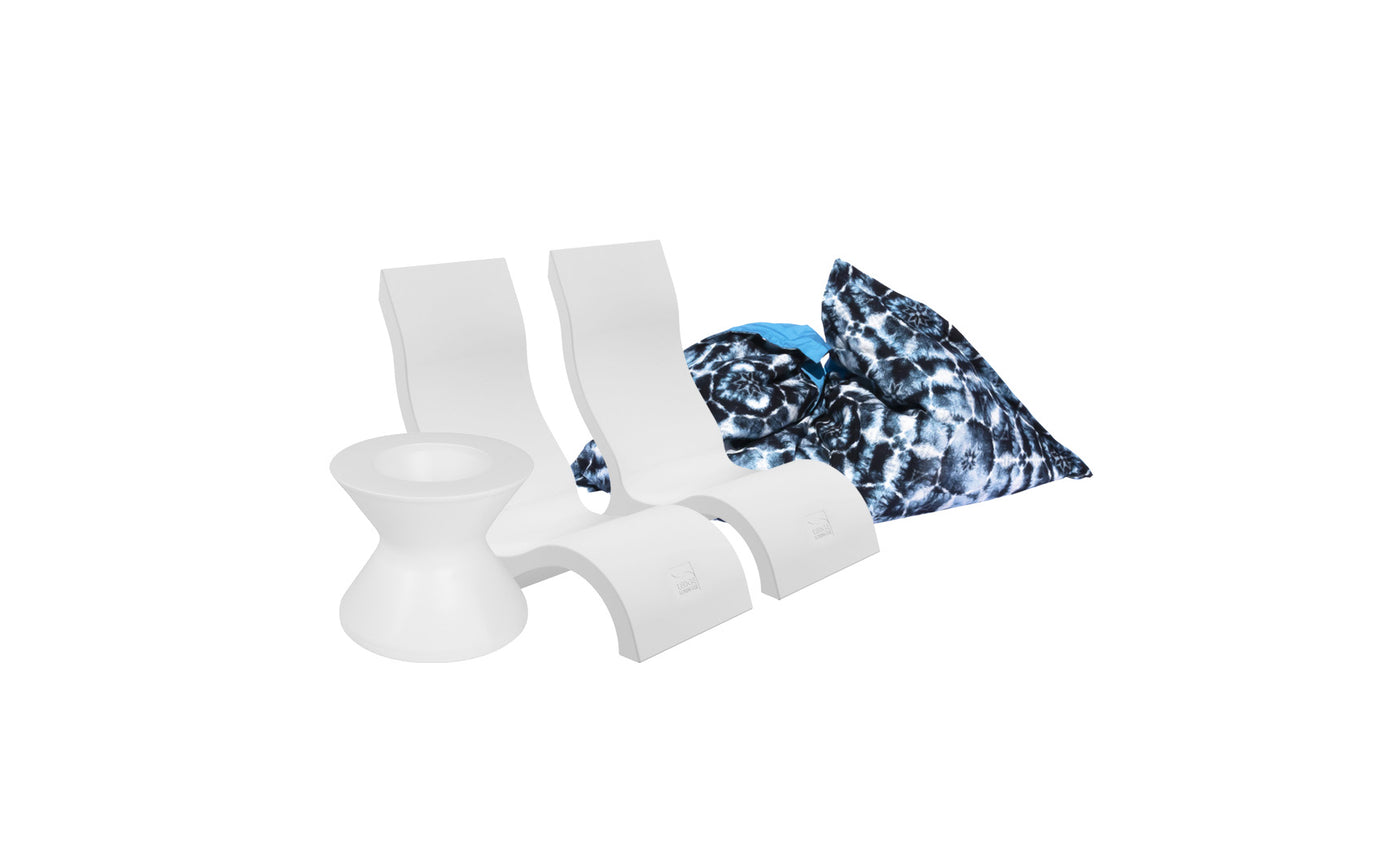 Ledge Luxe In Pool Seating and Laze Bundle - Highback