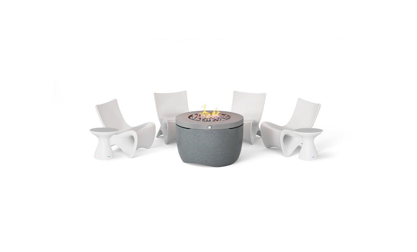 Ledge Halo Firepit Set