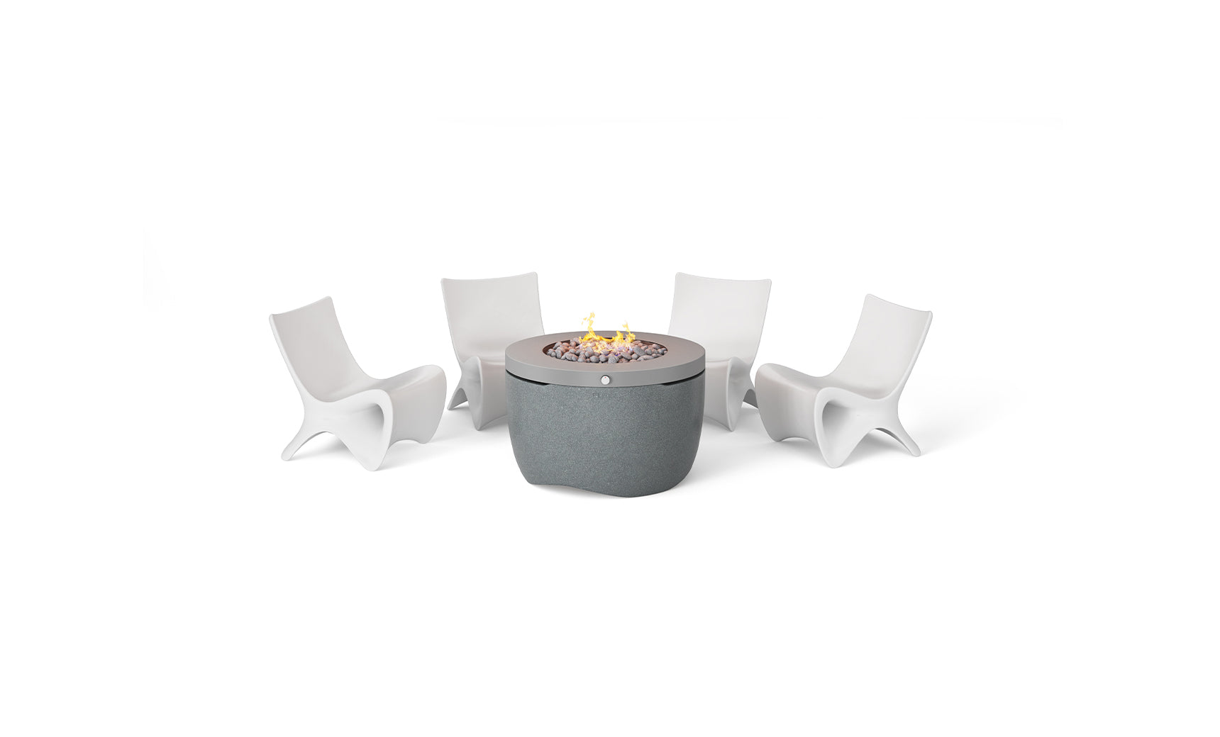 Ledge Halo Firepit Set