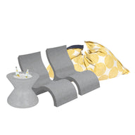 Ledge Luxe In Pool Seating and Laze Bundle - Lowback