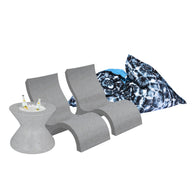 Ledge Luxe In Pool Seating and Laze Bundle - Lowback