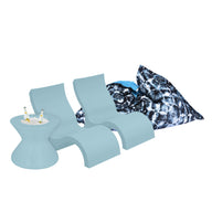 Ledge Luxe In Pool Seating and Laze Bundle - Lowback