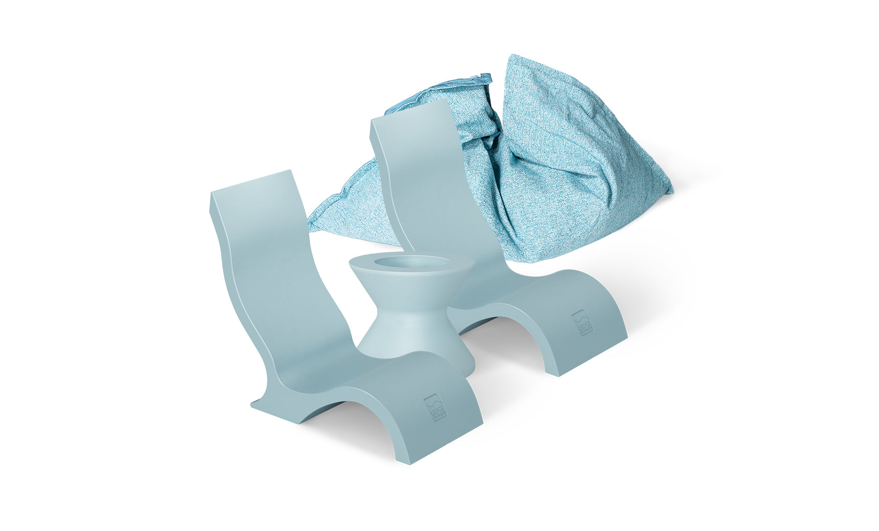 Ledge Luxe In Pool Seating and Laze Bundle - Highback