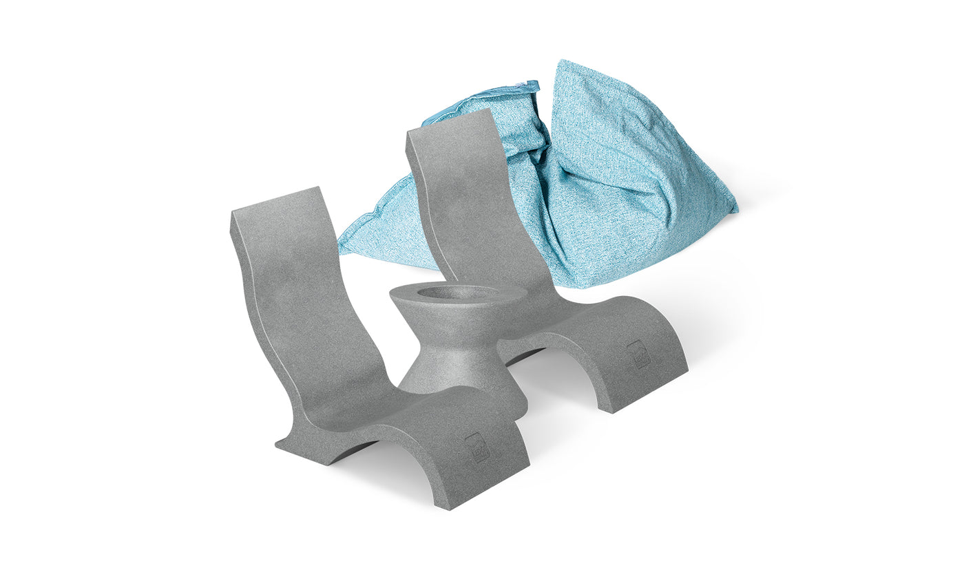 Ledge Luxe In Pool Seating and Laze Bundle - Highback
