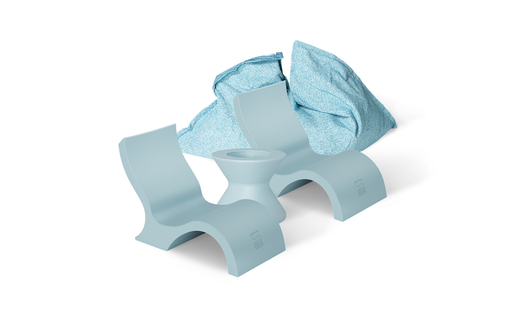 Ledge Luxe In Pool Seating and Laze Bundle - Lowback