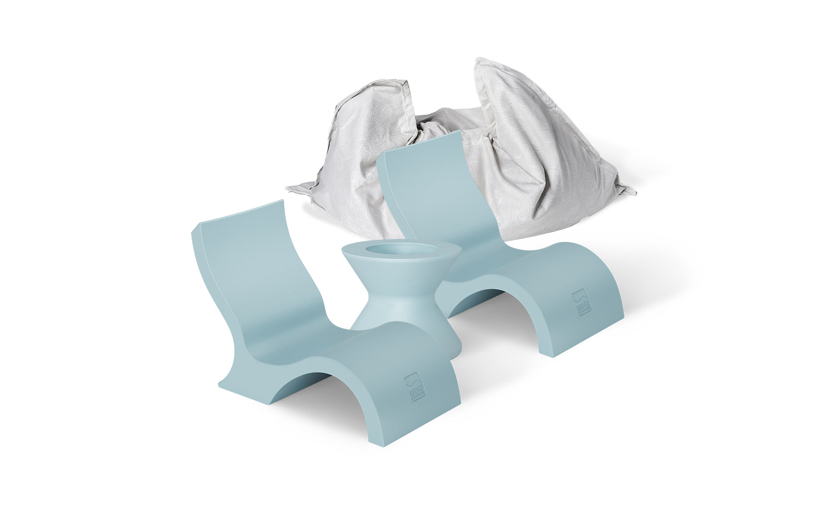Ledge Luxe In Pool Seating and Laze Bundle - Lowback