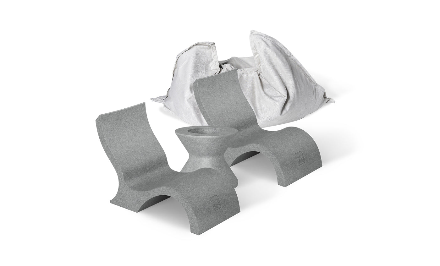 Ledge Luxe In Pool Seating and Laze Bundle - Lowback