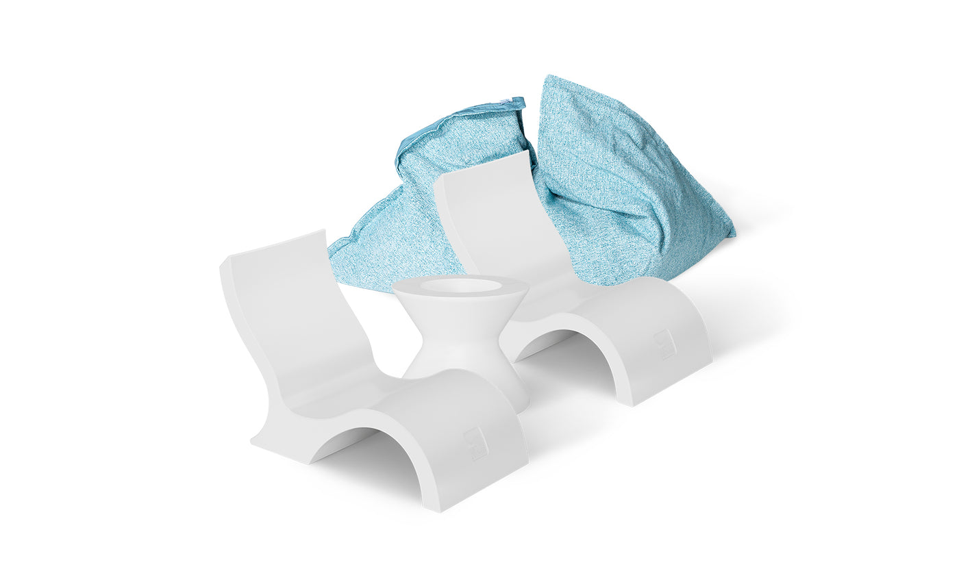 Ledge Luxe In Pool Seating and Laze Bundle - Lowback