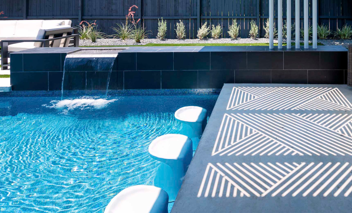 Ledge Signature In-Pool and Outdoor Barstools - Set of 4