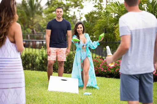 Ledge Hoopstr Basketball and Cornhole Game Set
