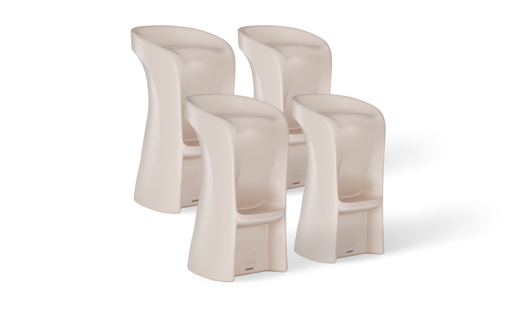 Ledge Signature In-Pool and Outdoor Barstools - Set of 4