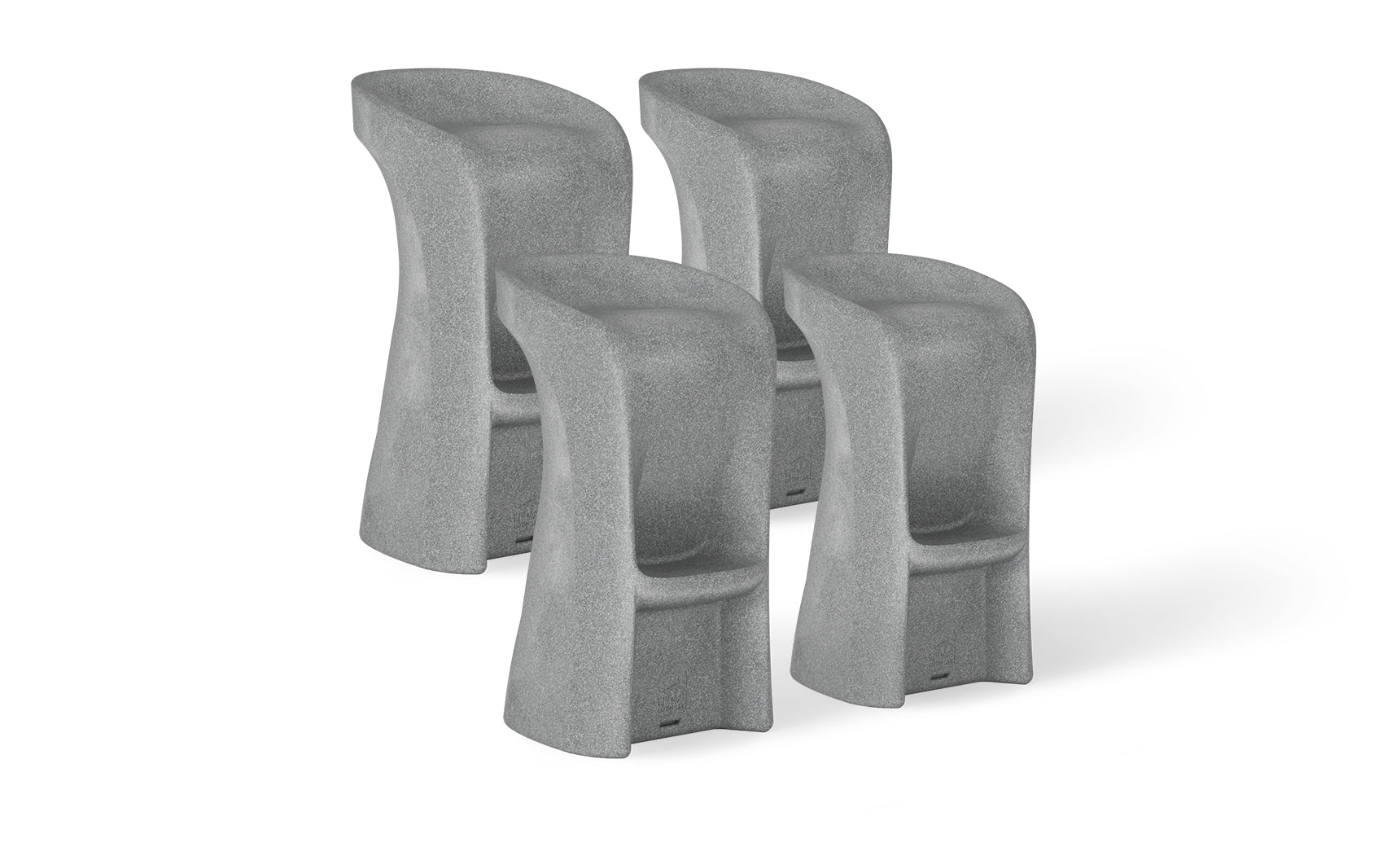 Ledge Signature In-Pool and Outdoor Barstools - Set of 4