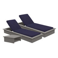 Ledge Echo Chaise Set with Side Table