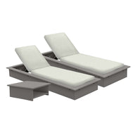 Ledge Echo Chaise Set with Side Table